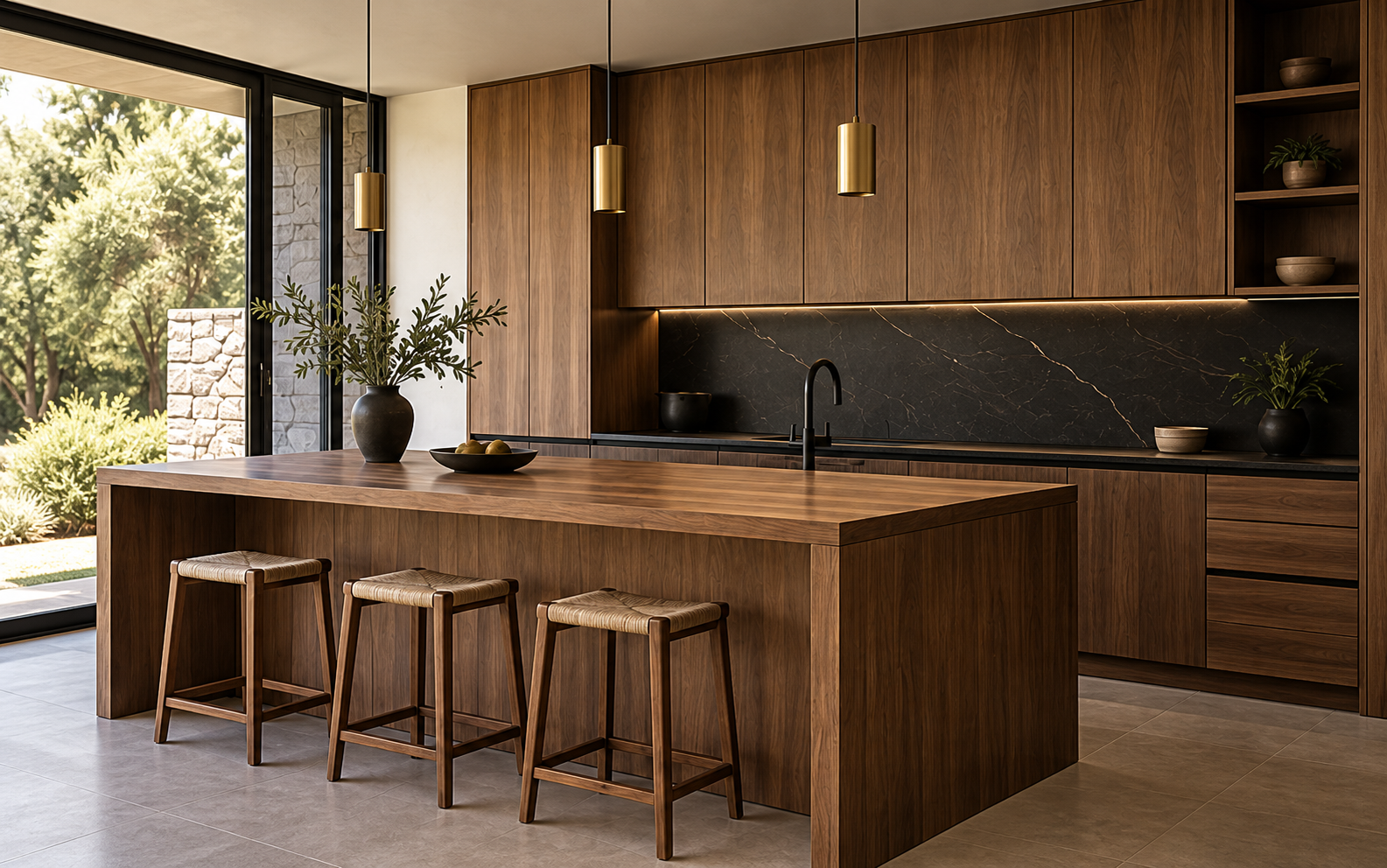Cocina integral de madera